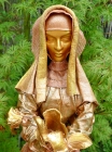Skulptur : "Frau mit Rose"