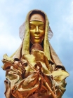 Skulptur : "Frau mit Rose"