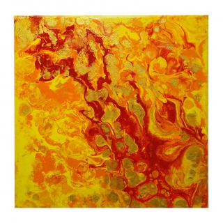Gemälde:  „Feuer - Nr.1 – Entflammen“